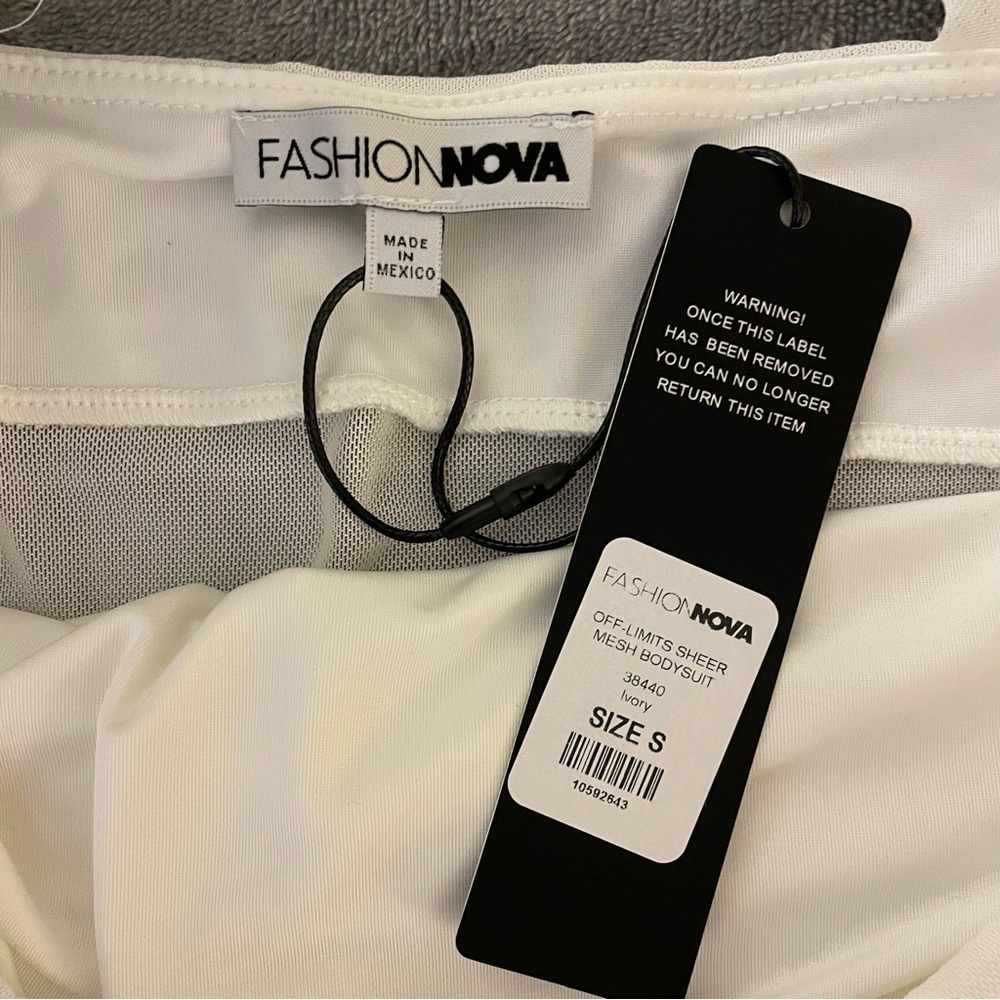 Fashion Nova White Strapless Bodysuit - Picture 7 of 8